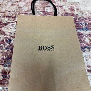Hugo Boss Light Brown Empty Shopping/ Tote Bag In Great Shape!